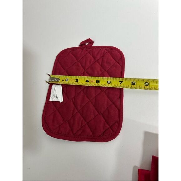 Christmas Table Set 5 Pcs Tablecloth 2 Placemats Centerpiece Mat Pot Holder Note - Picture 14 of 15